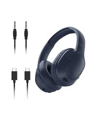 Belkin SoundForm Surround Casque Bluetooth sans Fil (ENC, Circum-aural avec 60h d'autonomie, Oreillettes Douces au Toucher, pour iPhone, Galaxy, iPad, Voyage, Maison ou Bureau, Bleu)