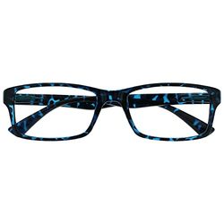 OPULIZE The Reading Glasses Company Pep Reading Glasses, Blu Tartaruga, 1.00 Unisex