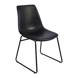 ZONS Cholo CHAISES en PU EMPIETEMENT en Metal Noir, Large