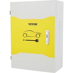VEVOR Kabelbox voor buiten, oplaadbox, kabelorganizer, stofdicht, koudstalen behuizing, IP32, voor wandaansluiting
