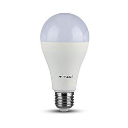 V-TAC VT-2117, Lampadina LED E27 15W A65 6400K (Blister 2 Pezzi)