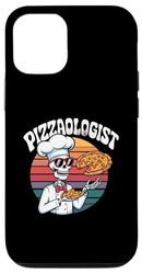 Carcasa para iPhone 14 Vintage Retro Divertido Esqueleto Hace Pizza Divertido Pizza Memes