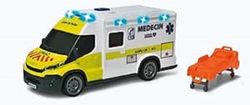 Dickie - Ambulance Samu 18 cm – voertuig schaal 1:18 – geluiden en lichten – inclusief brancard – vanaf 3 jaar – 203713014002