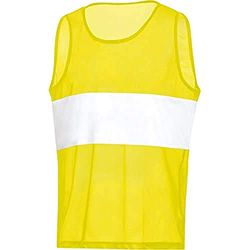 JAKO - Gestreept Identificatieshirt, Uniseks-Volwassene, Neon Geel, S-M