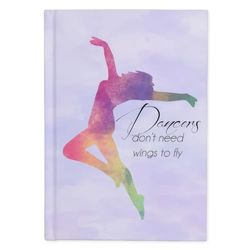 Dancers Dont Need Wings Rainbow Journal, Lined: Blank Daily Writing Notebook Diary with Ruled Lines