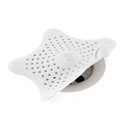 Umbra Starfish Apanhador de cabelo de plástico, branco