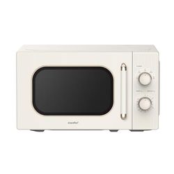 Comfee 20L Solo 700W Cream Compact Microwave Oven – 5 Power Levels, Defrost Function, Manual Control with Timer, Ideal for Small Home & Kitchen, CMO-M202NC(CM)