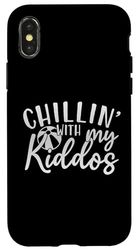 Chillin With My Kiddos, Family Vacation, Summer Holiday Tee Case for iPhone X/XS