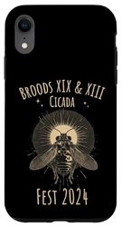 Carcasa para iPhone XR Entomology Cicada Lover Cicada Fest 2024 Broods XIX And XIII