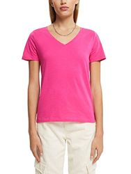 edc by ESPRIT T-shirt för kvinnor, 661/Rosa fuchsia 2, XS