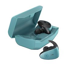 Yamaha TW-ES5A Auriculares In-Ear Deportivos True Wireless Bluetooth con Listening Care, Micrófono con Diseño Avanzado, Resistente al Agua y al Sudor IPX7 - Verde