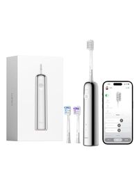Laifen Wave Brosse À Dents Électrique Sonique, Pionnière 60° Oscillation Vibration, Autonomie de 45 Jours avec 3 Têtes de Brosse, Étanchéité IPX7, Acceptée par l’ADA pour Voyages (Acier Inoxydable)