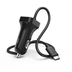 Hama 00183243 caricabatterie per cellulari e PDA Auto Nero
