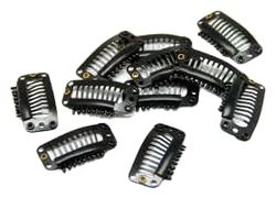 BIFULL Clips Extensiones Negros 50 UDS, Estandar