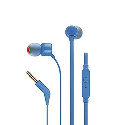 JBL T110 Pure Bass in-ear hoofdtelefoon, blauw