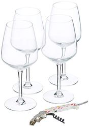 Koala Set Vino 5PC 4COPAS 49CL OCH SACACACOR, Svart, Standard