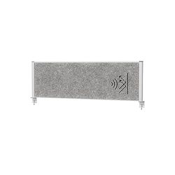 Maul Bordsskiljevägg Akustisk Maulconnecto 160 x 50 cm, Rumsavdelare För Skrivbord, På Kontor Och Praktik, Rumsavskiljare Med Klämfot, Perfekt Som insynsskydd Och Ljudisolering, Allergivänlig