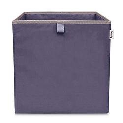 Lifeney 833124 Boîte de rangement coloris bleu foncé, Coffre à jouet, rangement et organisation de la maison, Polyester, Coloré, Bleu foncé, 33 x 33 x 33 cm