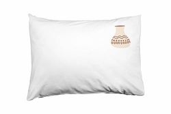 Bona Basics Funda de Almohada Decorativa, poliéster, Blanco 1, 35 x 50 cm