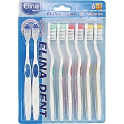 Spazzolino da denti, confezione da 8, medio