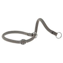 Ferplast Collier Semi-étrangleur Sport, Collier pour Chien, Collier de Dressage avec Anneaux Ajustables, en Cordon Nylon, Longueur 50 cm, épaisseur 13 mm, Marron-Noir