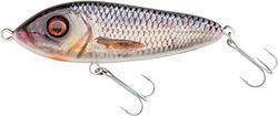 Abu Garcia Svartzonker Mcjerk Leurre dur de Type Jerkbait pour la Pêche des Carnassiers, Brochet, Perche et Sandre - Peinture à la Main Très Réaliste