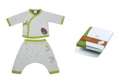 pandi panda 1184-008-06 Comme-ci, Comme kuddfodral a kimino-set, storlek 62/68, 3–6 månader