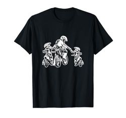 Dirt Bike Motocross Papá Motociclista Padre Niños Regalo Camiseta