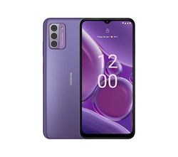 Smartphone Nokia G42 5G 6,56" HD+ con 4 GB/128 GB di memoria, autonomia della batteria di 3 giorni, Android 13, acquisizione audio OZO 3D, riparabilità QuickFix e Dual SIM - Viola