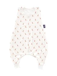 TRÄUMELAND Baby sovsäck med fötter 0,5 Tog Carota, sommarsovsäck, lätt andningsbar babysovsäck, Öko-Tex 100-certifierad