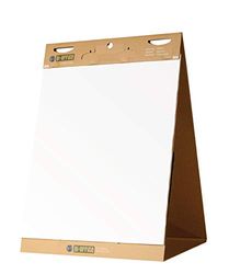 Bi-Office Earth Blocco di Carta Riciclata, Autoadesivo da Tavolo, 20 Fogli da 80 g/mq, 500 x 585 mm