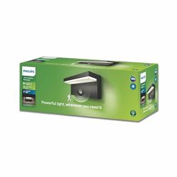 Philips myGarden 1648493P0 Candeeiro de parede com sensor de movimento LED de 9 W, IP44, 2700 Kelvin