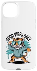 Tigre Dabbing Con Occhiali Da Sole Custodia per iPhone 15 Plus