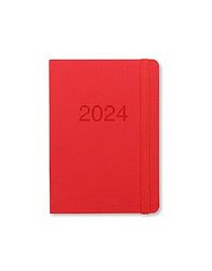 LETTS Memo A6 Semana en 2 páginas (multilingüe) Red 2024