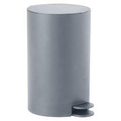 Gedy Sharon Poubelle à pédale et couvercle 3 litres Gris