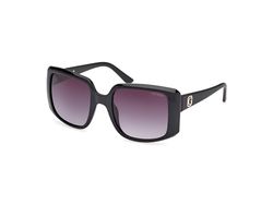 GUESS Womens GUESS GU0009701B53 DAMES UV BESCHERMDE INJECTED ZONNEBRIL zonnebril, glanzend zwart, 53 mm, Zwart, 53mm