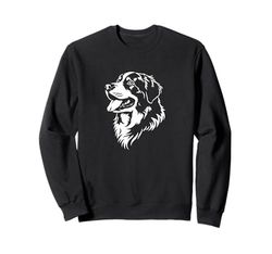 Retro Vintage Logo Bernese Mountain Dog Lover Felpa