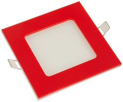 ecoluz LED Square – Faretto, IP44, 430 lumen, 6 W, 6000 K, 220 V, colore: fredda