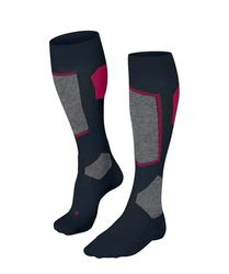 FALKE Sk4 Advanced W Kh Lana Filo Funzionale Caldi Sottili, Calzini da sci Donna, Blu Space Blue 6116-O, 35-36