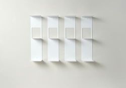 TEEbooks Bokhylla - vertikal bokhylla 60 cm - set med 4, vit