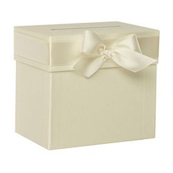 Rössler Papier 1340311012 - Caja de colección con lazo, 205 x 185 x 130 mm, marfil