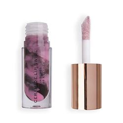 Makeup Revolution, Lip Swirl Ceramide Gloss, Lucidalabbra, Malva Ciliegia, 4,5 ml