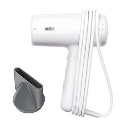 Sèche-cheveux Braun HD2.1, sèche-cheveux léger avec un concentrateur, séchage pour tous types de cheveux, 2100W avec 3 modes de chaleur et 3 modes de vitesse, BRHD210E