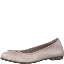 MARCO TOZZI Ballerine Donna in Pelle con Fiocco, Beige (Nude), 38 EU