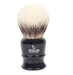 Epsilon Brosse à raser avec pointe argentée Noir 50/26 mm