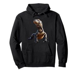 Lizard Reptiles Komodo Banded Dragon Water Monitor Lizard Pullover Hoodie