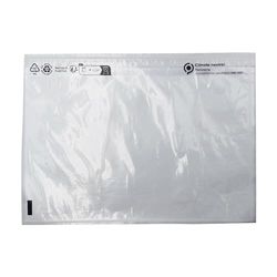 BLASETTI - Polydex document enveloppen, zelfklevend, voor verzending, verpakking van 500 stuks, kleur transparant, formaat C4, 26,2 x 33 cm