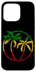 Rasta Reggae Rastafarian Roots Palms Jamaican Pride Case for iPhone 15 Pro Max
