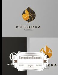 Composition Notebook College Ruled: Elegant and Modern Design, Incorporating the Surname "Serna", Clean and Versatile, Calm and Trustworthy Color Scheme