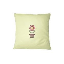 Bona Basics, Dekorativt kuddfodral heminredning soffa cafeteria storlek: 45 x 45 cm, färg: ljusgul